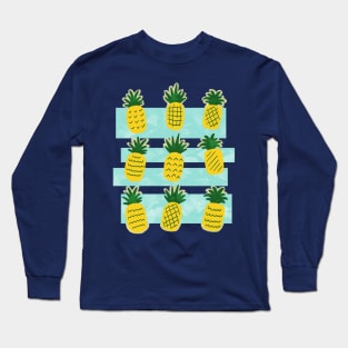 Pineapple Summer Pattern Long Sleeve T-Shirt